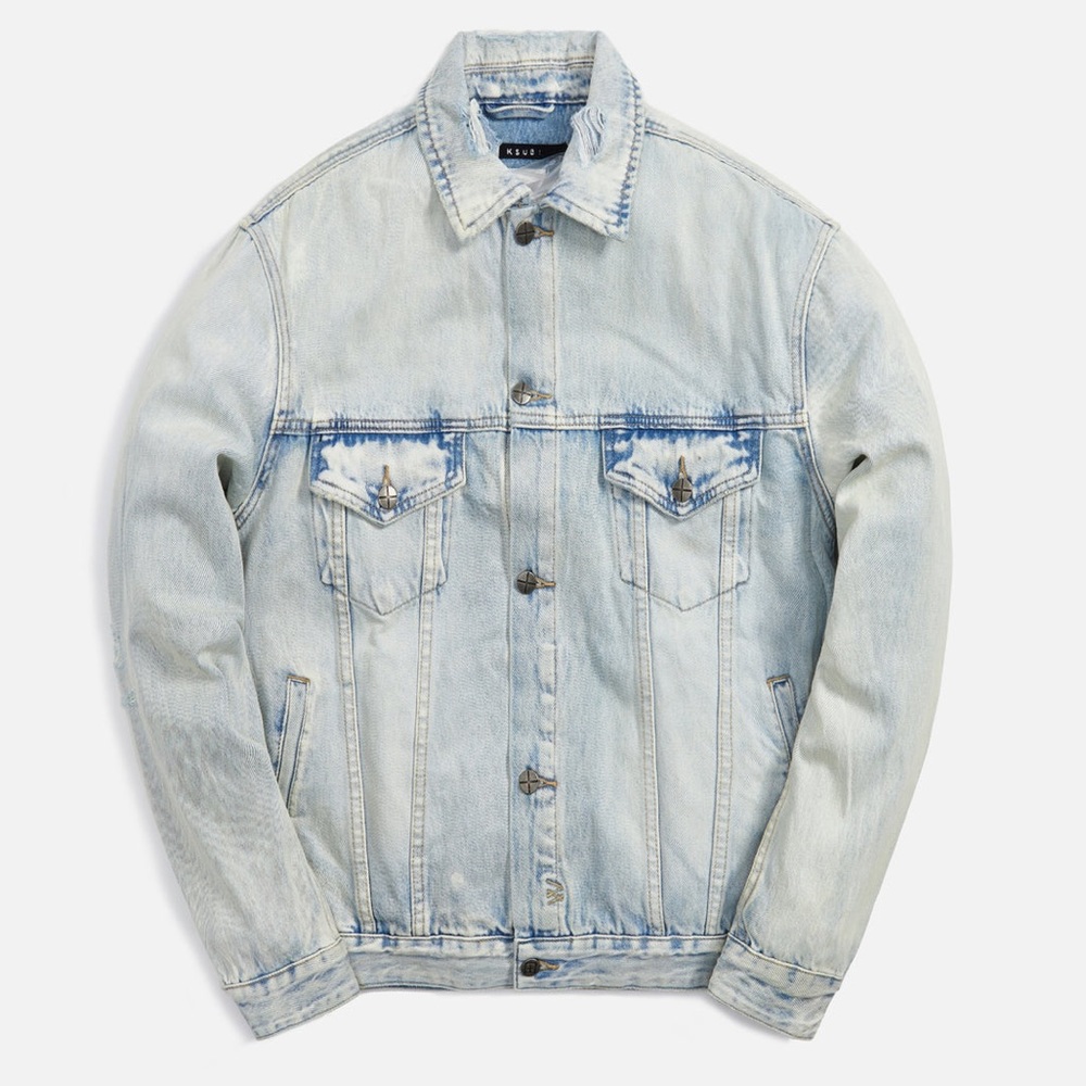 KSUBI | Oh G Jacket Phase Out Stencil Oversized Mens Size Small NWOT 100% Cotton